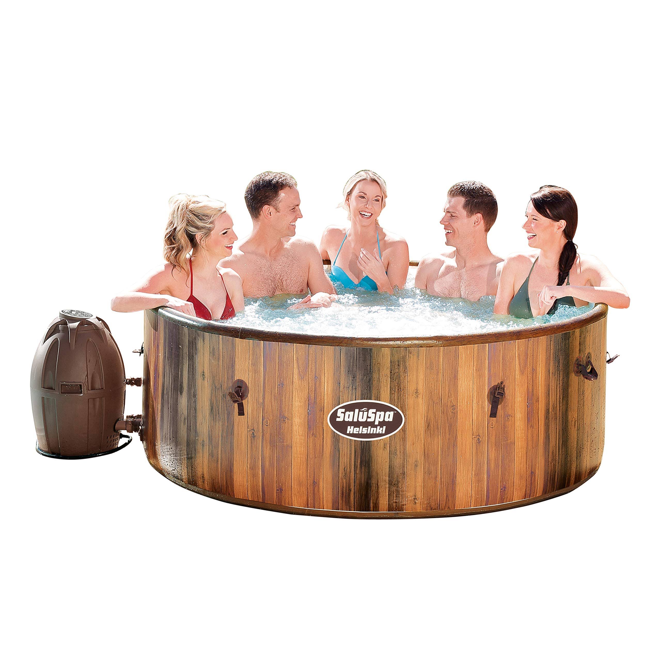 Bestway 60026E SaluSpa Helsinki Airjet 7 Person Inflatable Hot Tub Spa with Pump