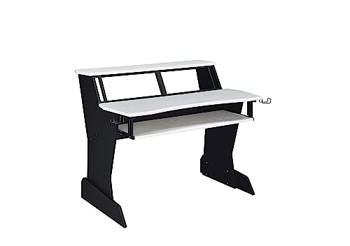 BE200 Series Music Studio Desk Workstation with 2 x 4U rack (Black)