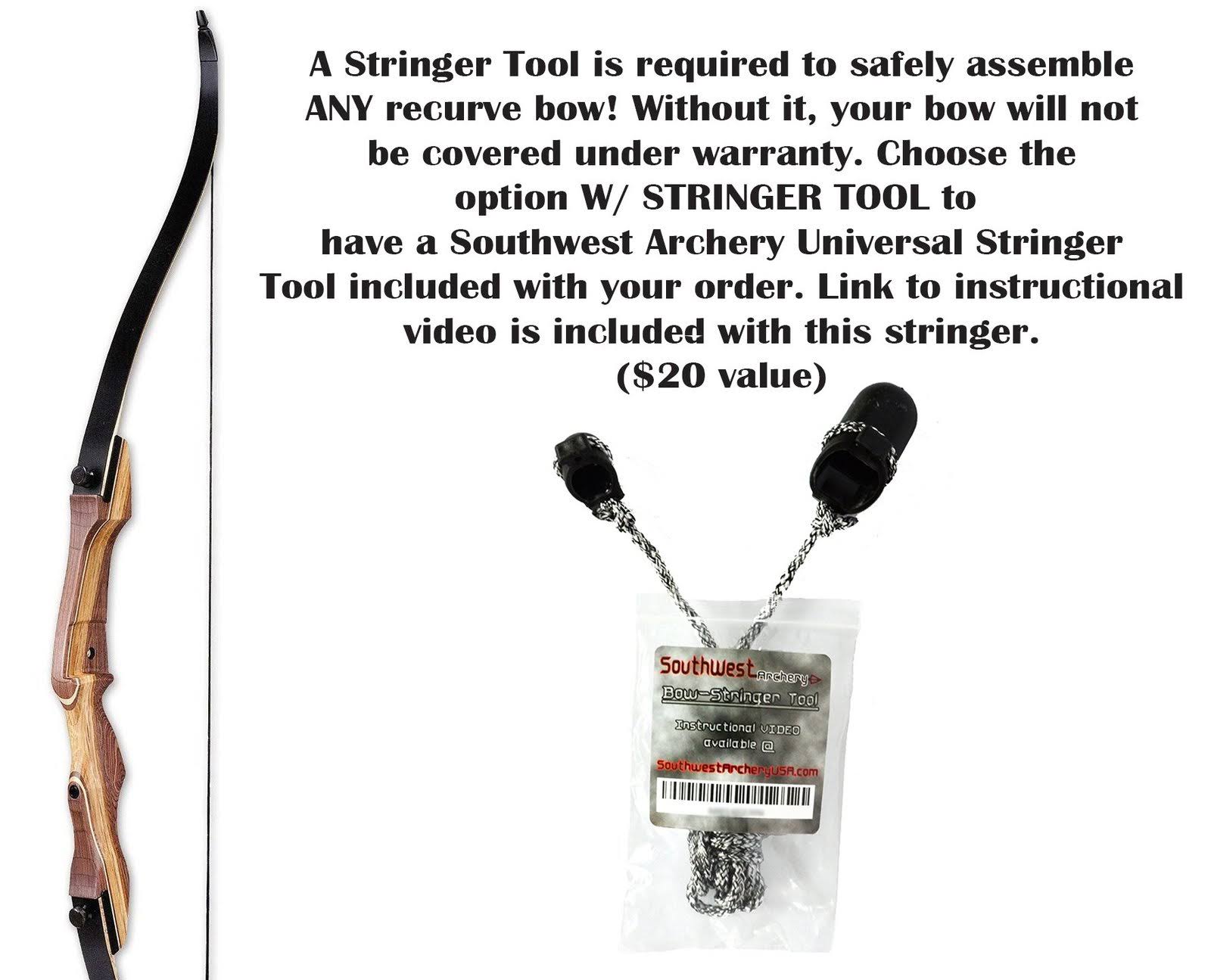 Samick Sage Traditional Takedown 62 inch Recurve Bow - Right Hand 30#