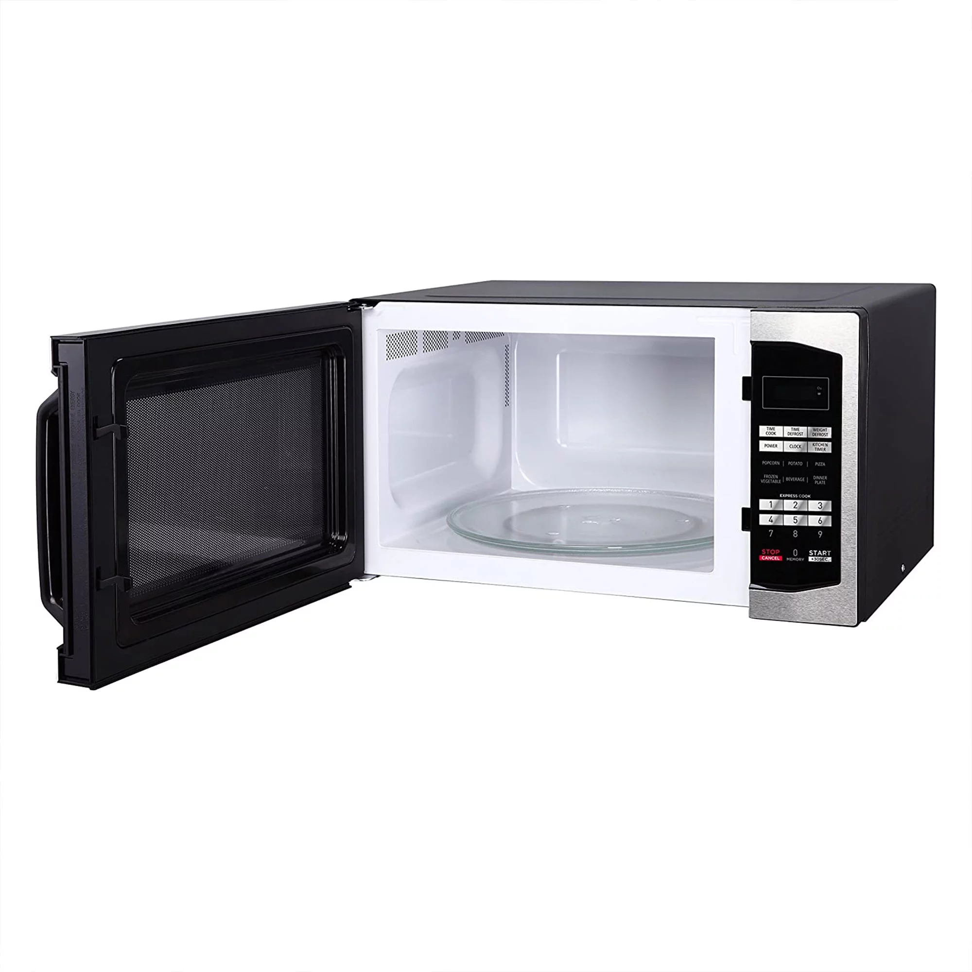 Magic Chef 1100 Watt 1.6 Cu. ft. Digital Countertop Microwave, Stainless Steel, New