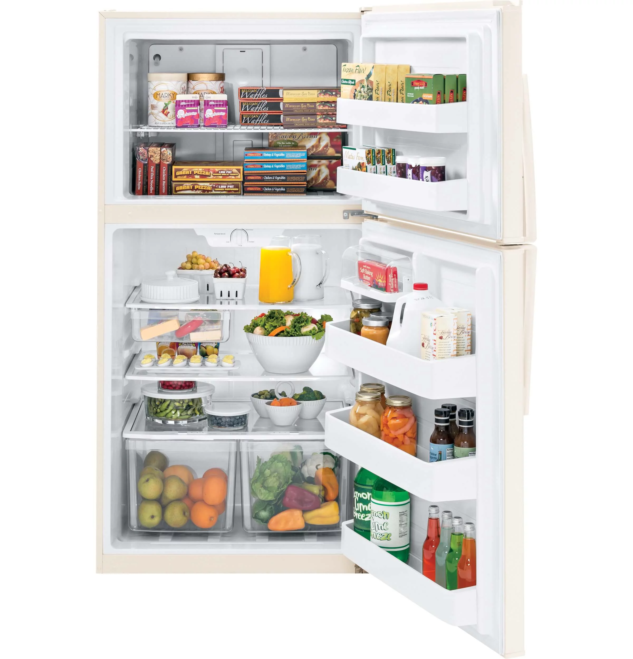 21 cu. ft. Top-Freezer Refrigerator - Bisque