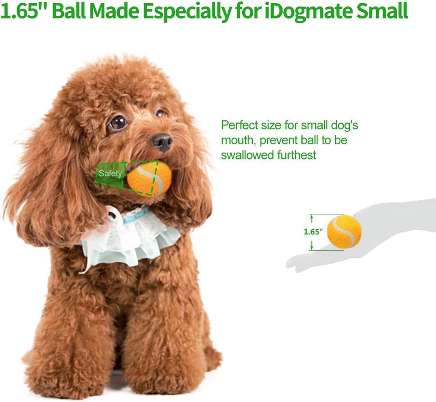 Small Interactive Ball Launcher with rechargeable, Automatic Dog Ball launcher for Mini Dog (Small Machine with 3 pcs 1.75inch Balls)