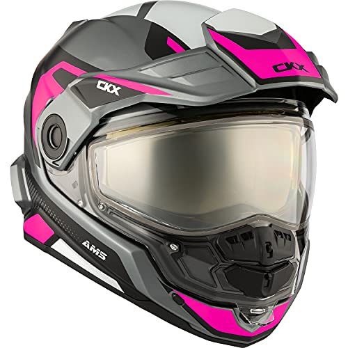 CKX Mission AMS Optic Snow Helmet w/Electric Shield (Matte Pink)