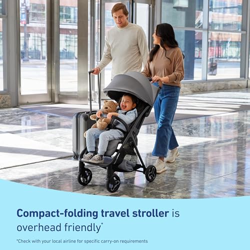 Graco Ready2Jet Travel System – Compact Travel Stroller with Automatic Fold and SnugRide Infant Car Seat