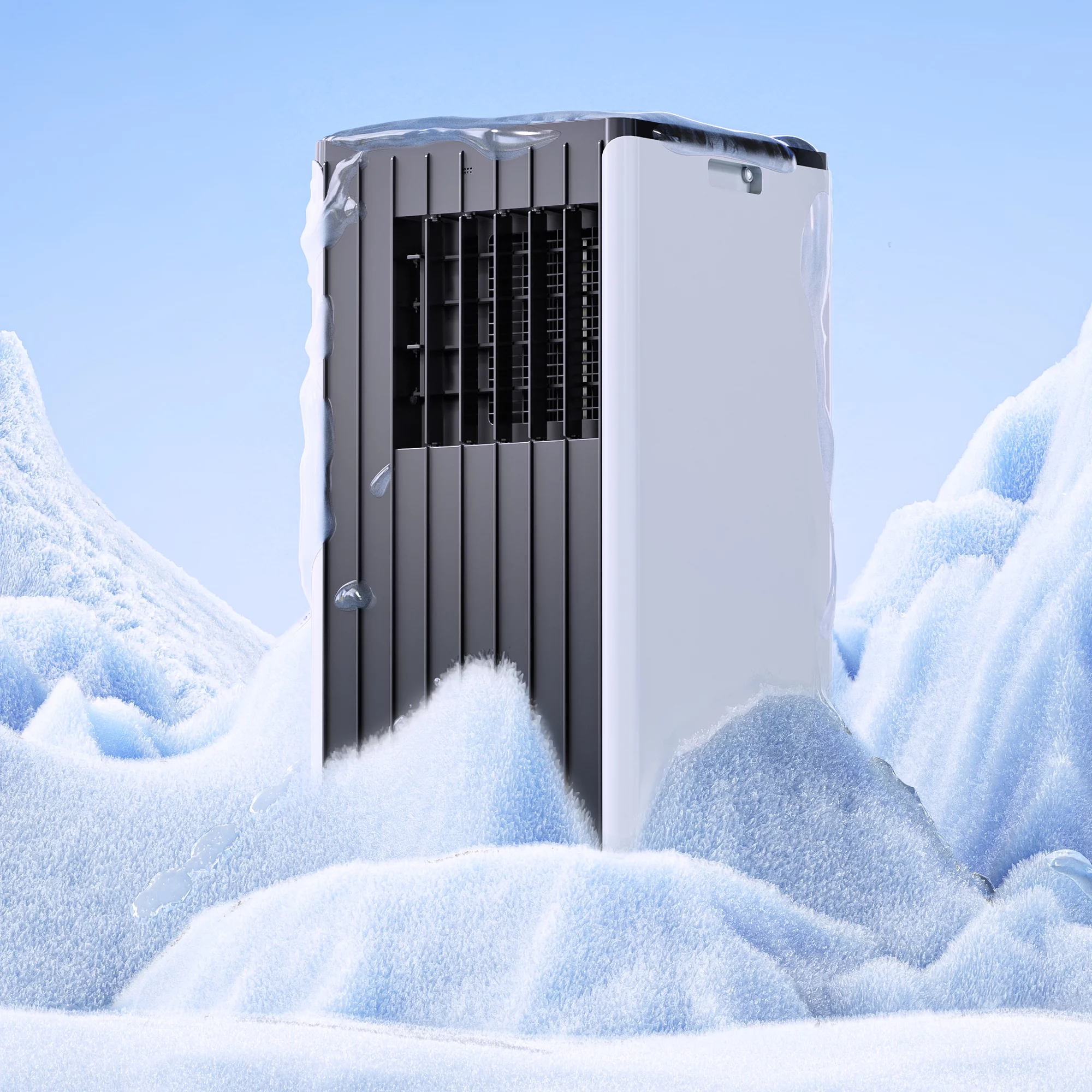 FIOGOHUMI 10000BTU Portable Air Conditioner - Portable AC Unit with Built-in Dehumidifier Fan Mode for Room up to 350 sq.ft. - Room Air Conditioner with 24Hour Timer & Remote Control Window Mount Kit