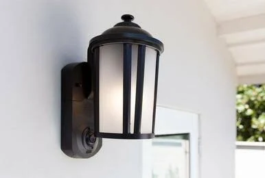 Maximus SPL08-07A1W4-BKT-K1 Tradional Black Smart Security Light HD security camera u0026 smart light