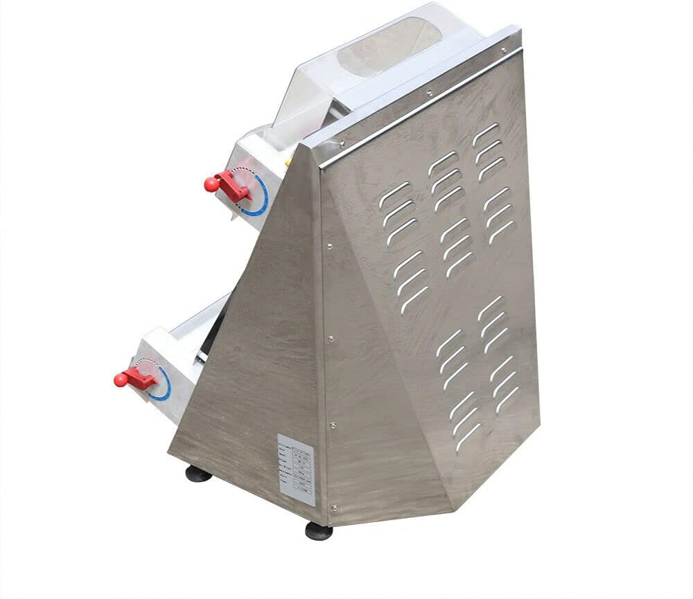 Dough Roller Sheeter, 15" Electric Pizza Dough Roller Sheeter Pastry Press Machine 3-15 inchs Pizza Making Machine for Pizza Bread and Pasta (370W)