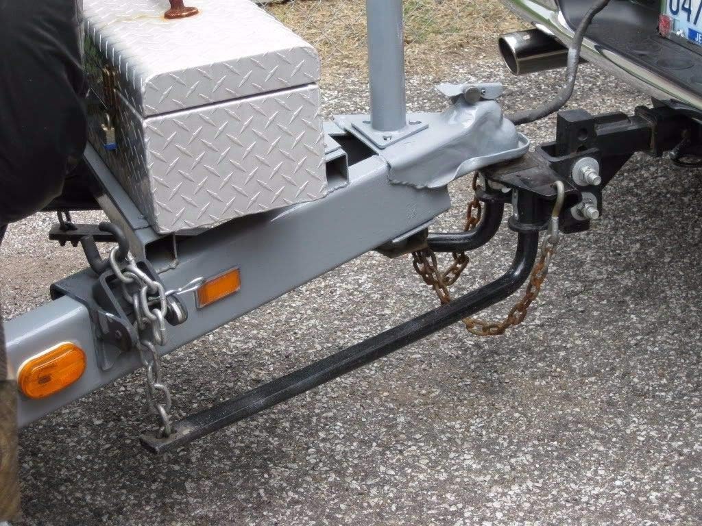 XtremepowerUS Heavy Duty Weight Distribution Equalizer Trailer Sway Control Towing Hitch Bar 1,000lbs 2-Inch Shank