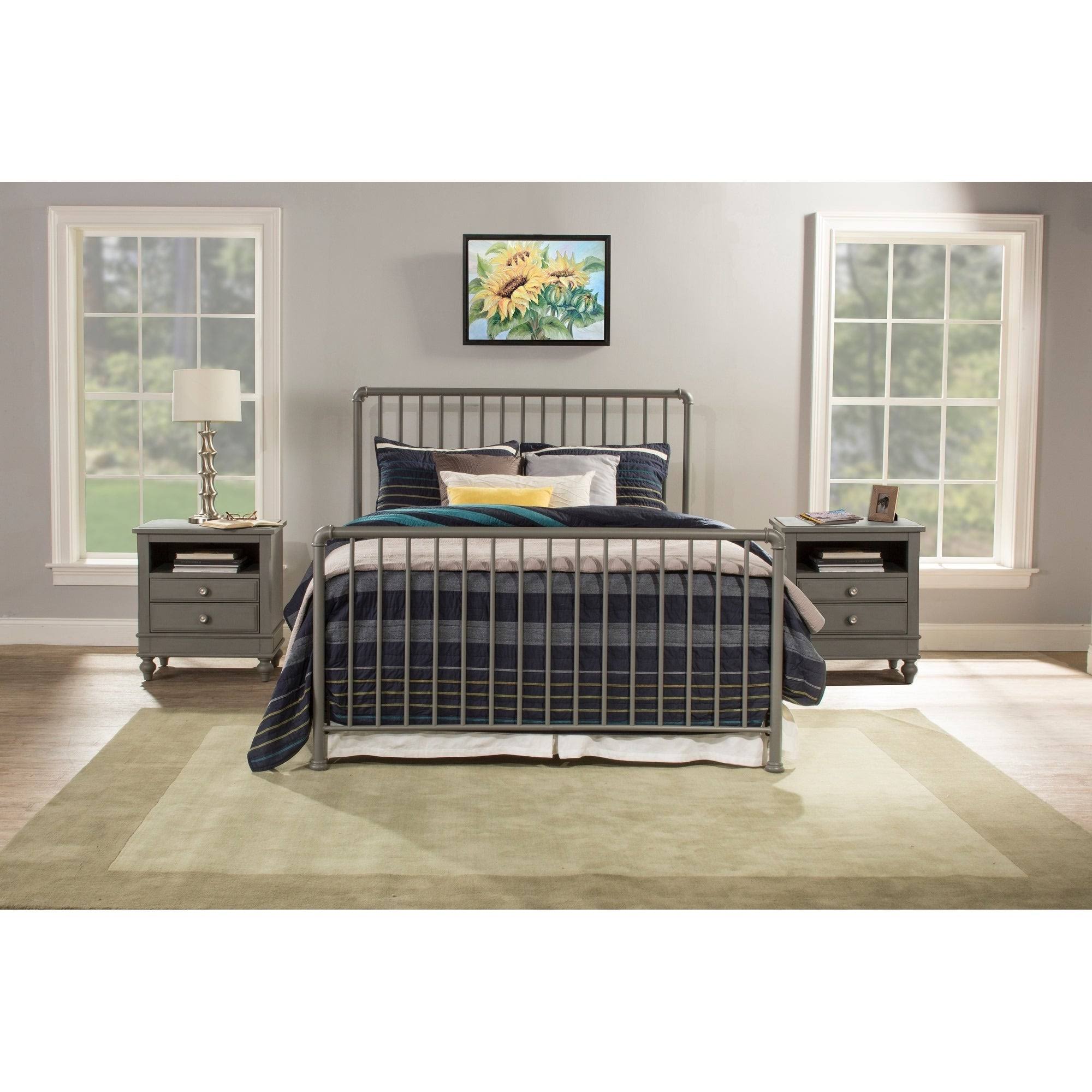 Hillsdale Furniture Brandi Bed Set Frame Included in Stone-Queen