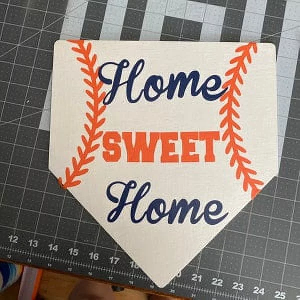 Unfinished Wood Home Plate Baseball Softball Diamond Base Silhouette - Craft- up to 24" DIY 46" / 3/4"