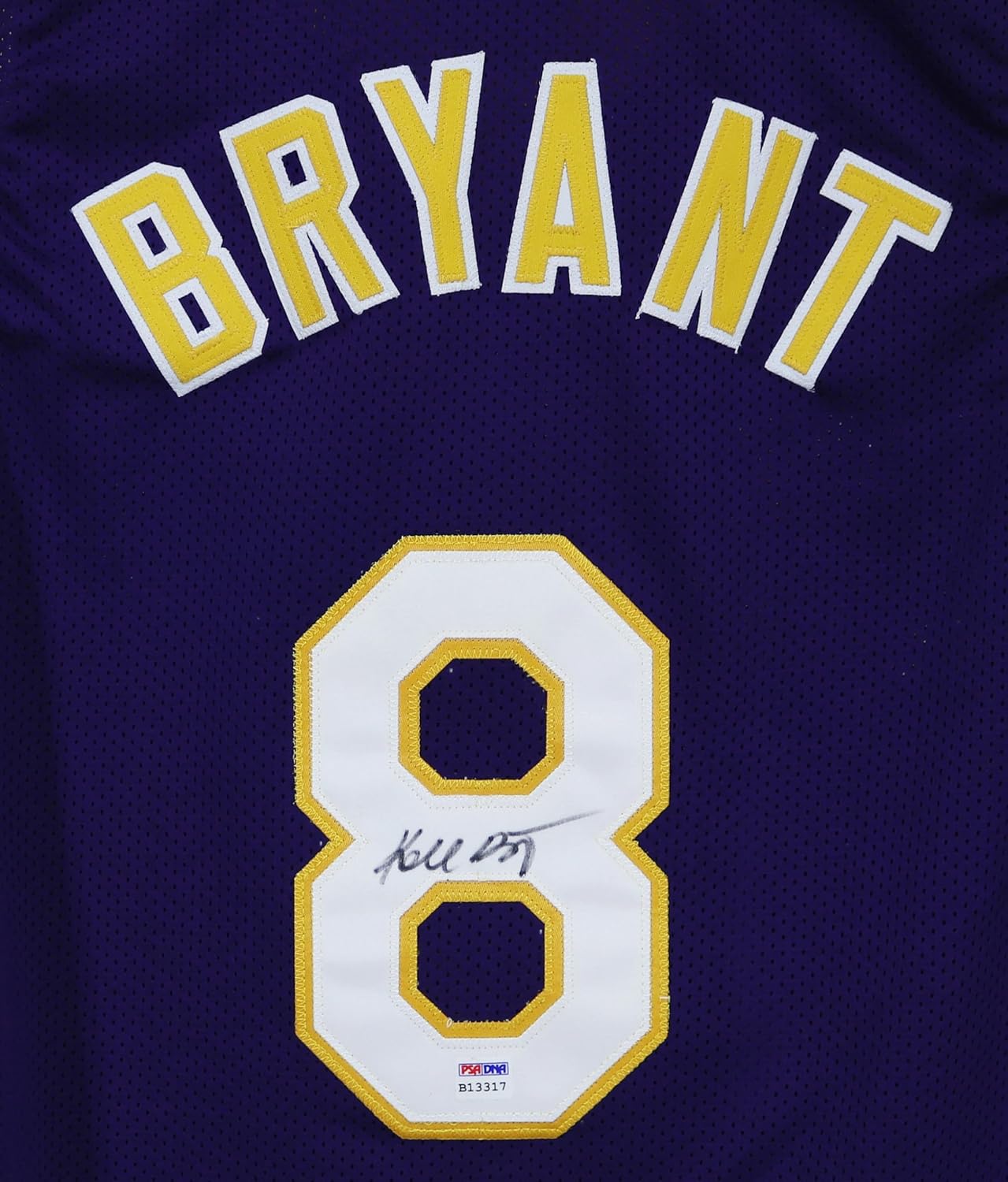 Kobe Bryant Los Angeles Lakers Signed Autographed Purple #8 Custom Jersey PSA/DNA COA