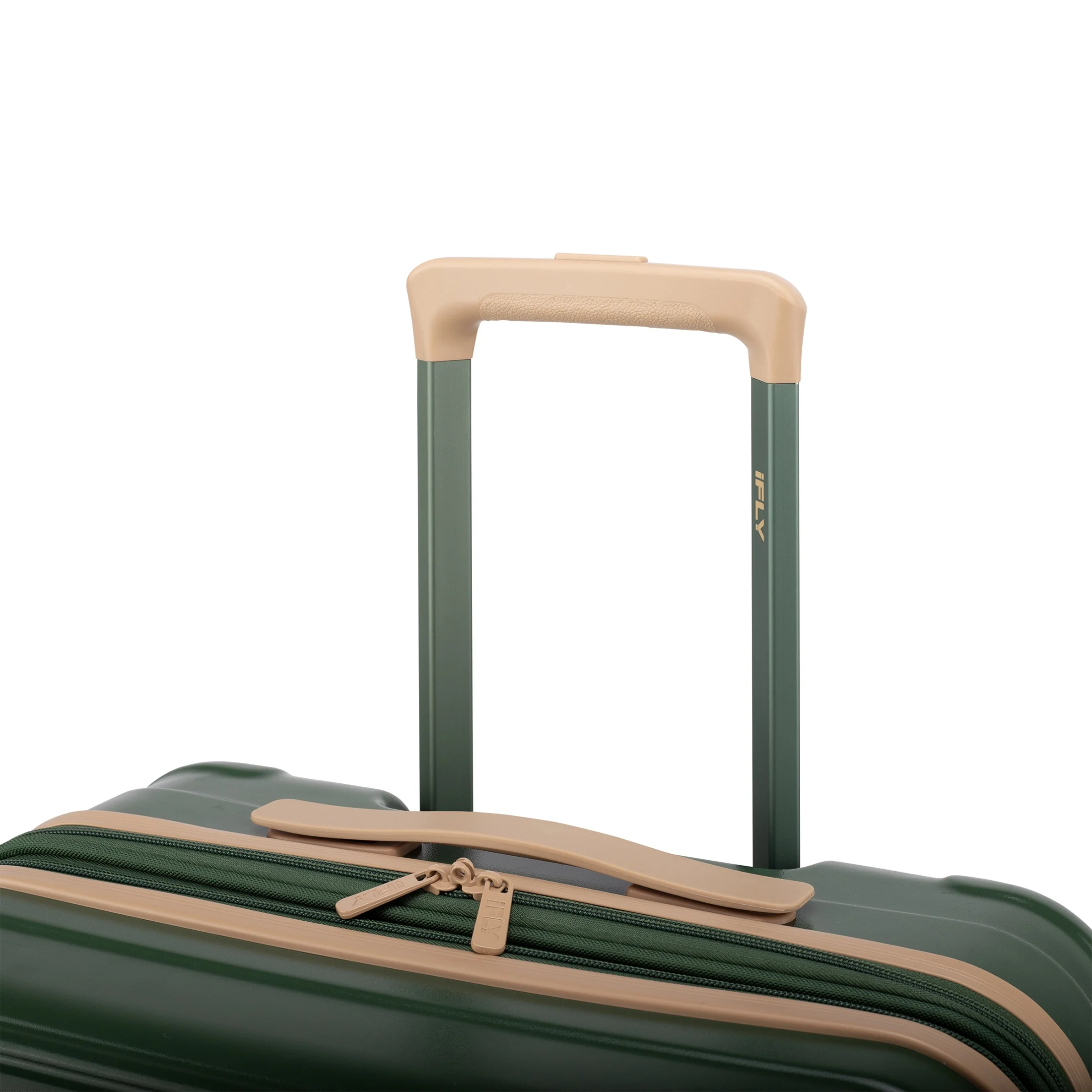 iFLY Hardside Fibertech Limited Edition Collection 2-Piece Set, 20" Carry-on and 28" Checked Luggage, Evergreen
