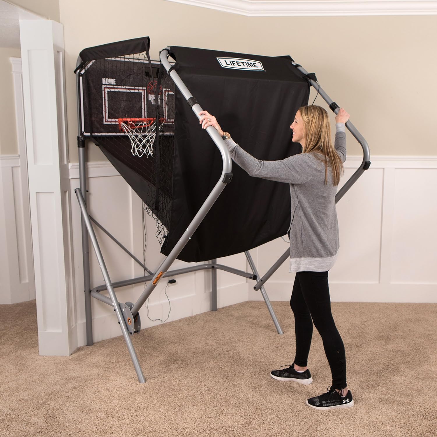 Lifetime 90648 Double Shot Deluxe Indoor Basketball Hoop Arcade Game