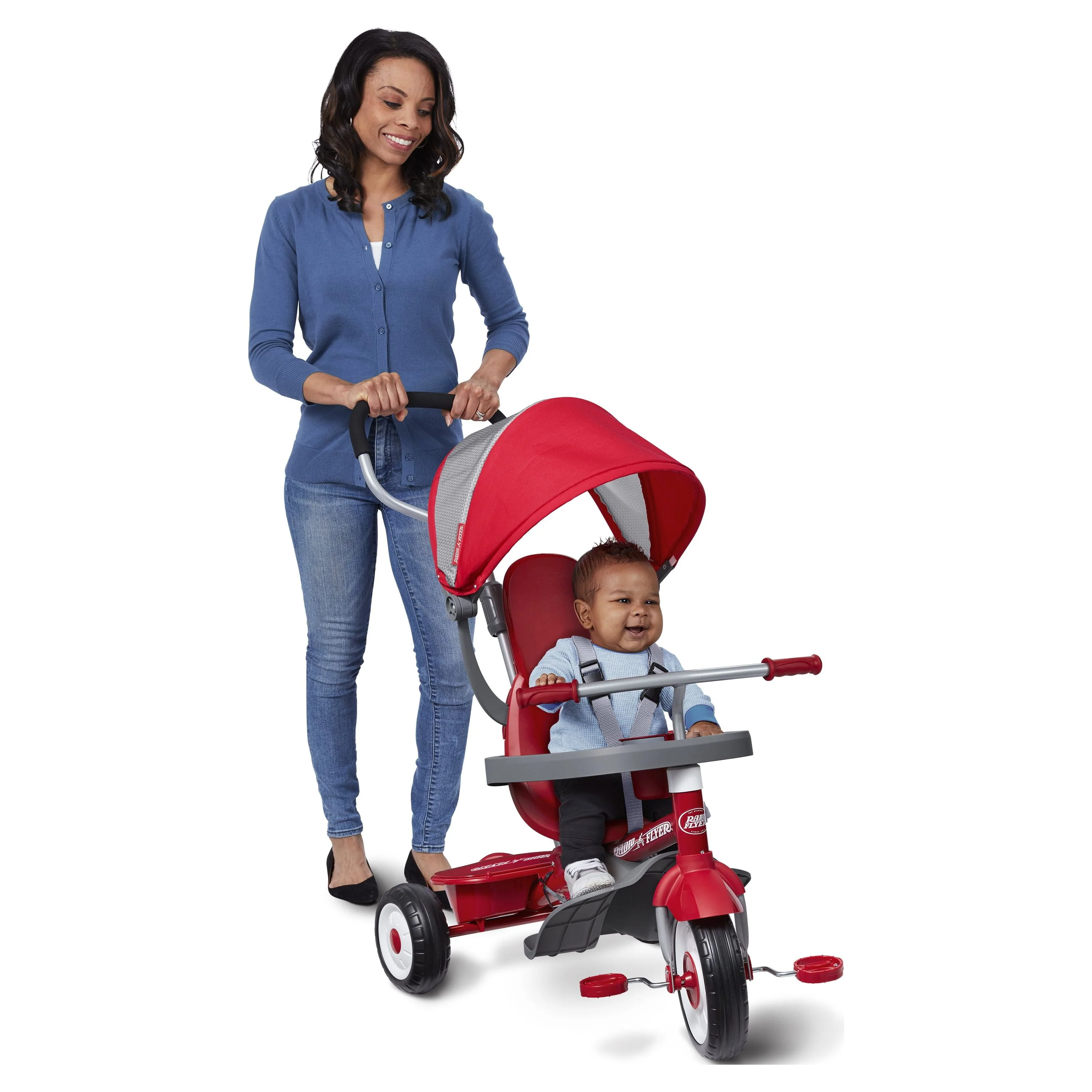 Radio Flyer, 4-in-1 Stroll 'n Trike, Grows with Child, Red