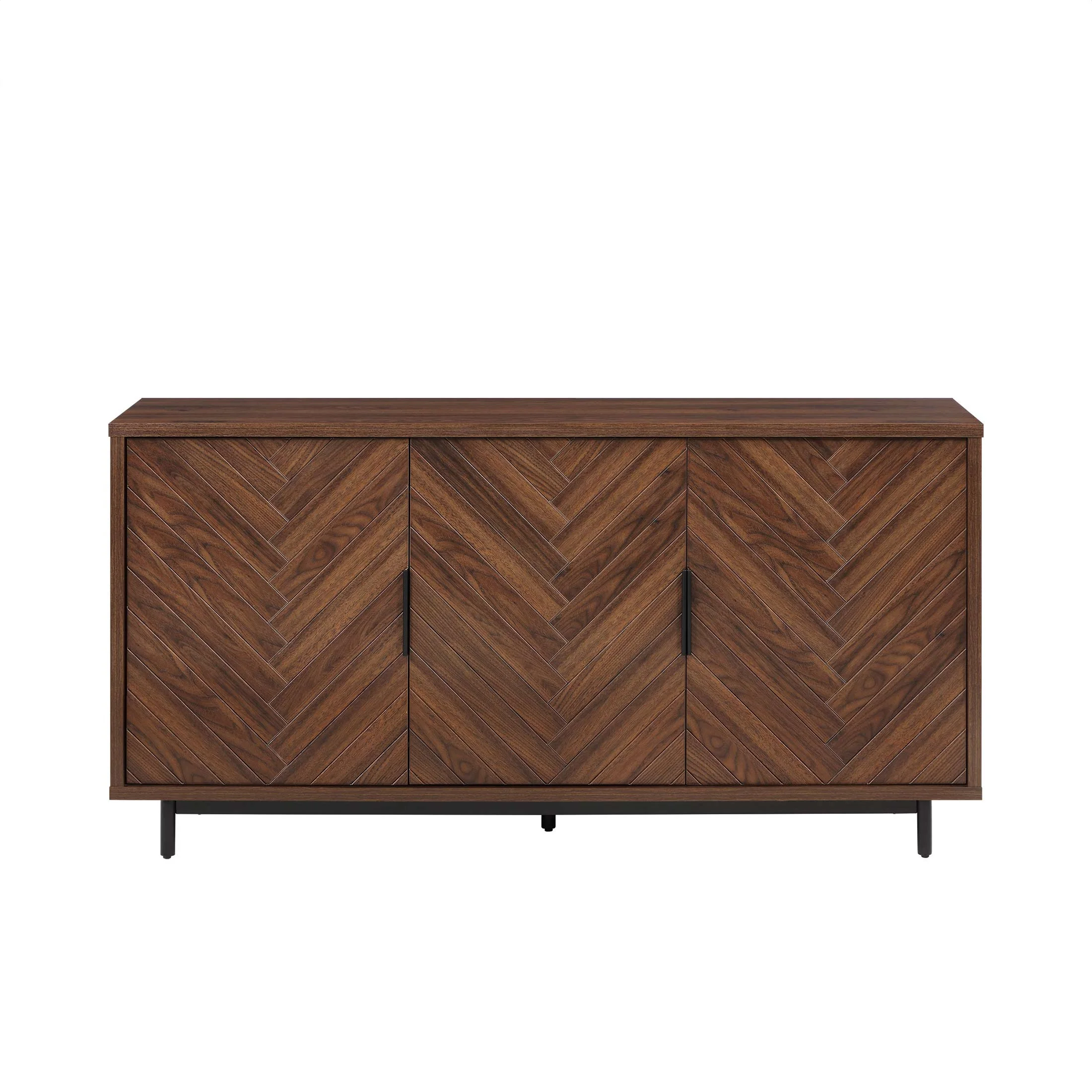 Better Homes & Gardens Wyatt Geo TV Stand for TVs up to 70",  Walnut Finish