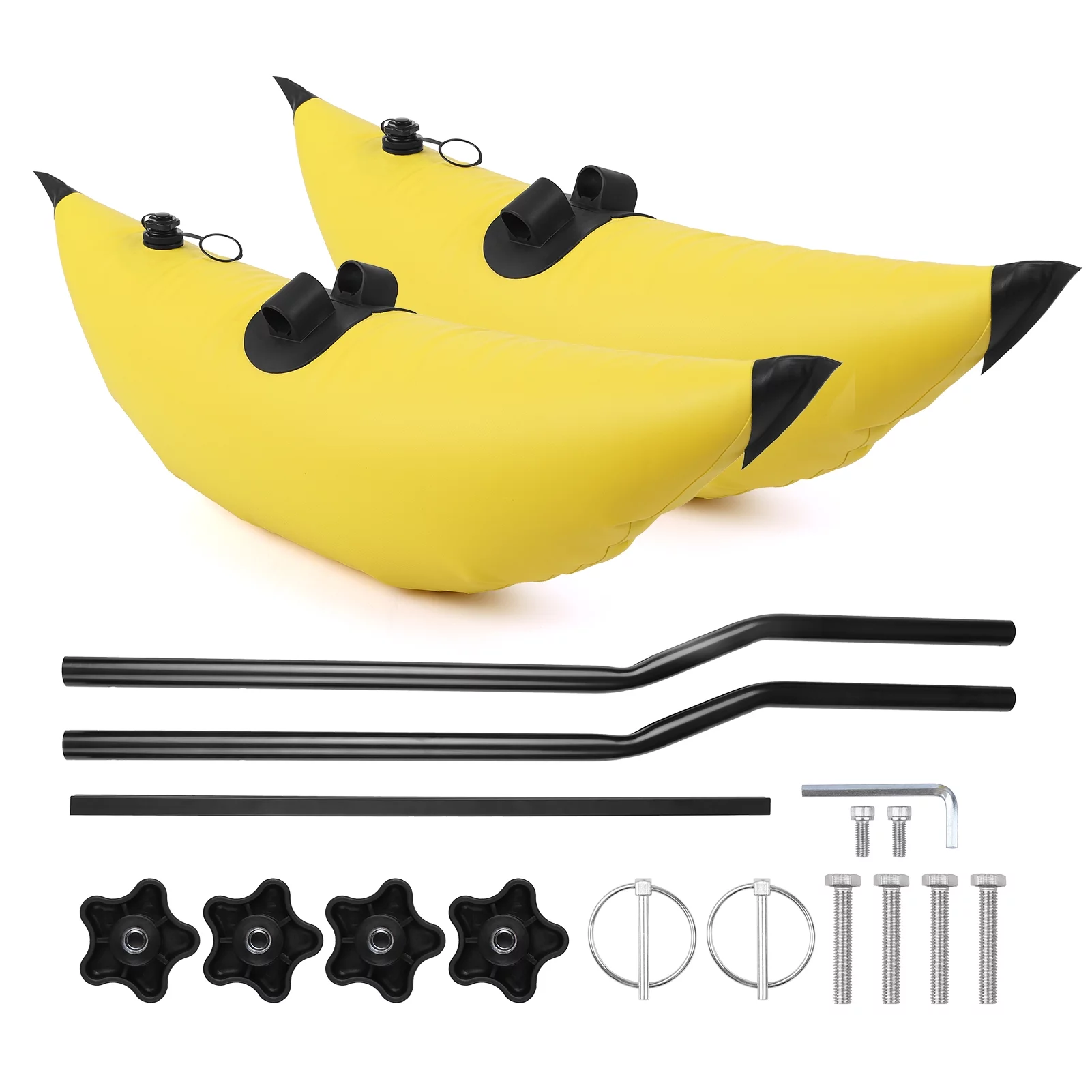 ametoys Kayak PVC Inflatable Outrigger Float with Sidekick Arms Rod Kayak Boat Fishing Standing Float Stabilizer System Kit - Curated Treasures Market