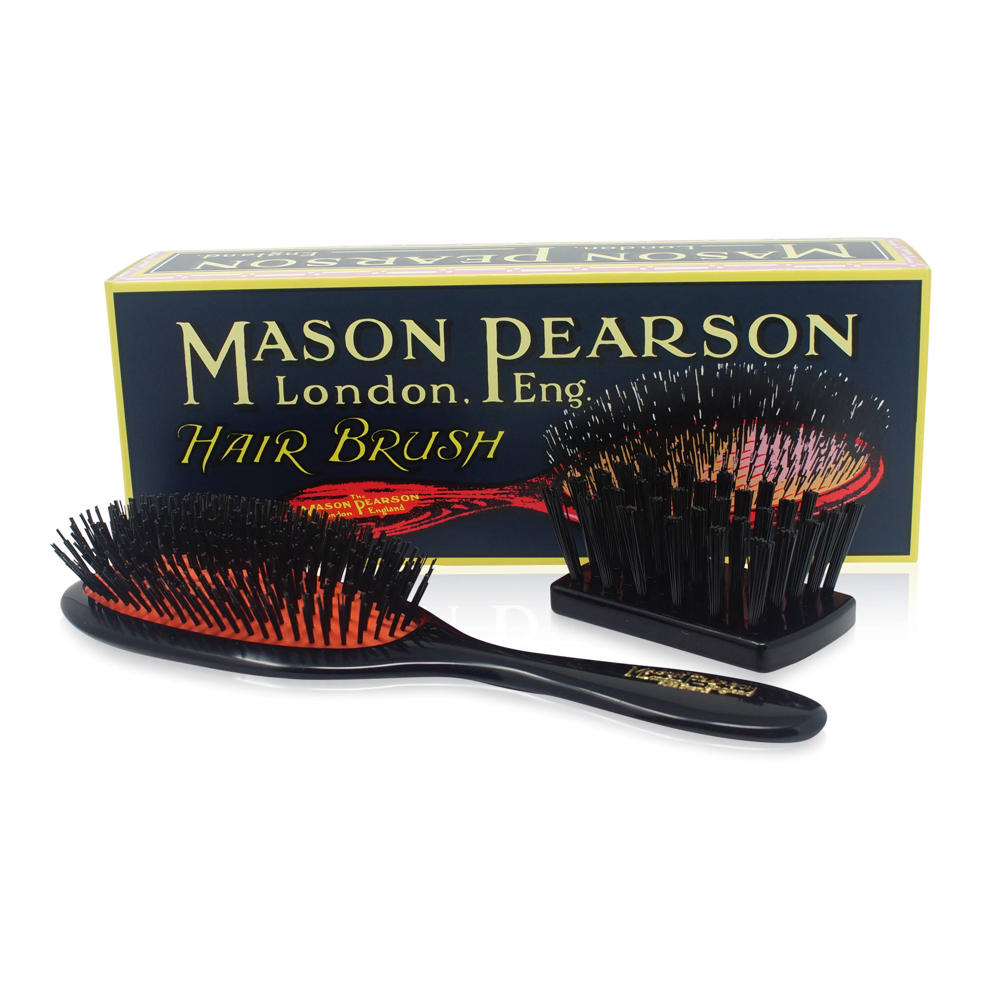 Mason Pearson (B3) Handy Pure Bristle Hair Brush - Dark Ruby