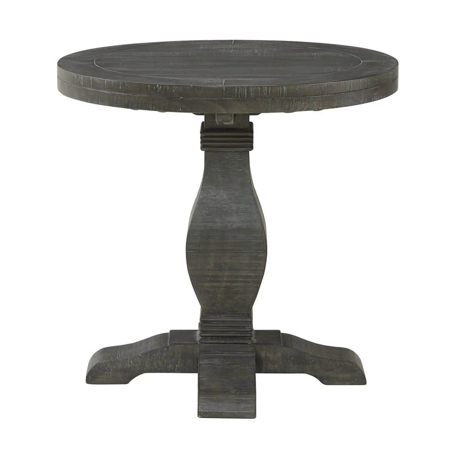 Home Square 2-Piece Set with Napa Solid Wood Coffee Table & End Table in Gray