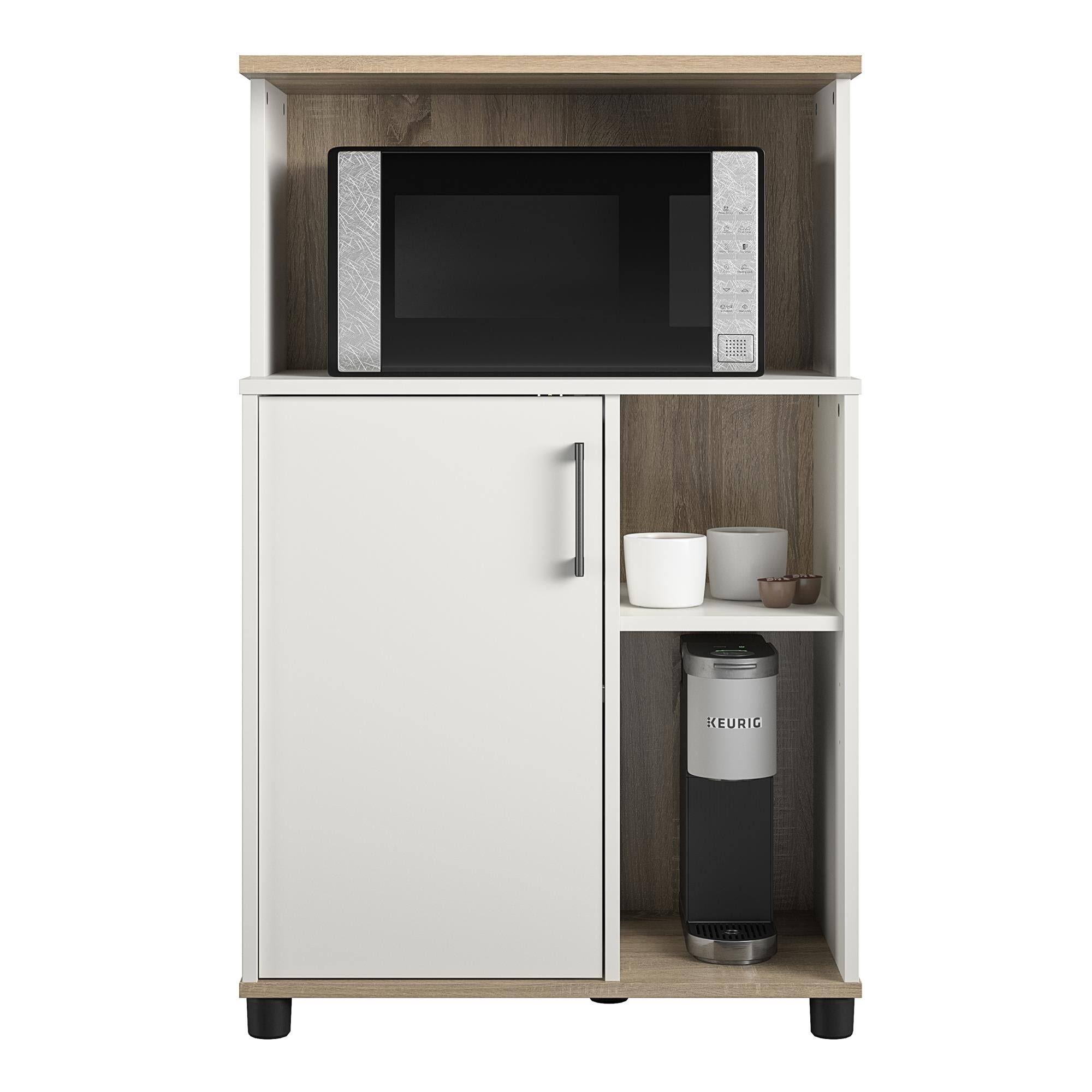Avenue Greene Wellington Microwave Stand - White - Microwave Cart