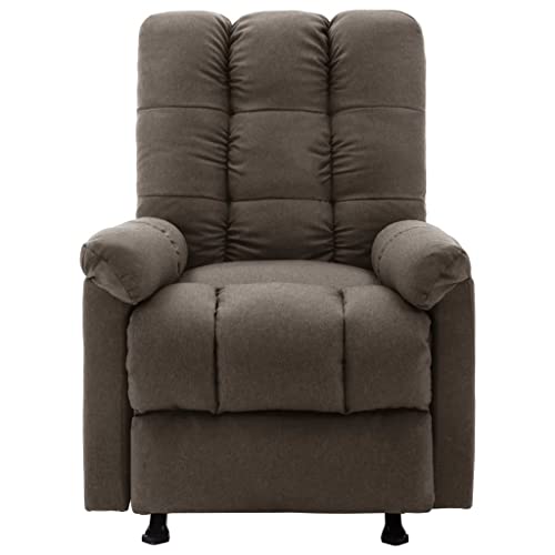 Recliner,Room Chairs for Bedrooms,Single Sofa Chair,Recliner Chairs for Adults,Reclining Chair,Master Bedroom Furniture,for Living Room, Office, Bedroom,Movies,TV Dramas and Music, Taupe Fabric