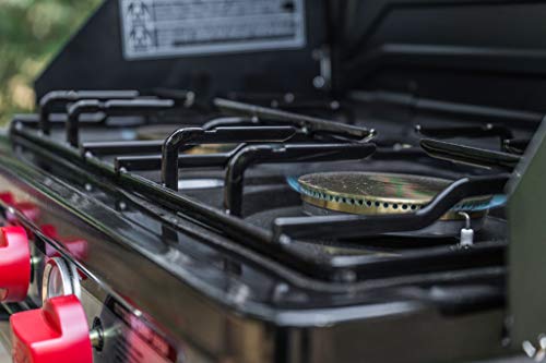 Camp Chef Deluxe Outdoor Camp Oven - Stainless Steel, Insulated Oven Box, Matchless Ignition - Charcoal Gray (COVEND)