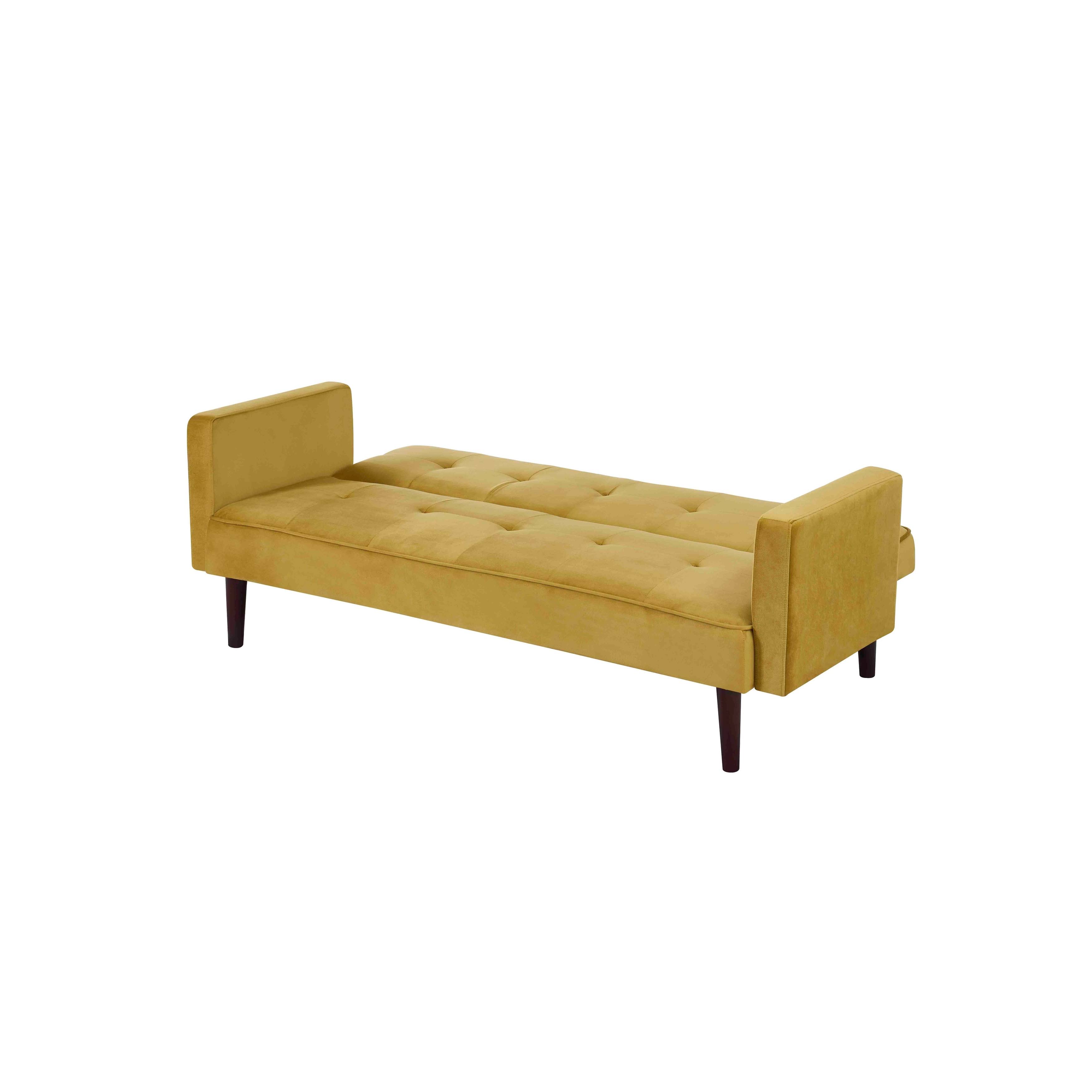 Perez Tufted Velvet Sofa Bed Sleeper - Black