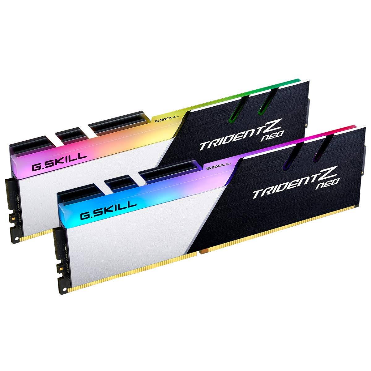 G.SKILL 64GB Trident Z Neo DDR4 3200MHz PC4-25600 CL16 RGB Dual Channel Kit (2x 32GB)