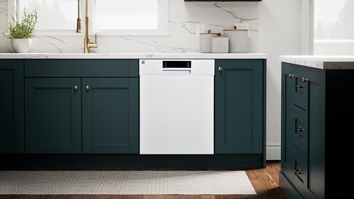 Kenmore 24" Built-In Stainless Steel Tub Dishwasher with SmartWash, Smart Dry, and MoreSpace Adjustable Rack, Energy Star Certified, Fingerprint Resistant Stainless Steel