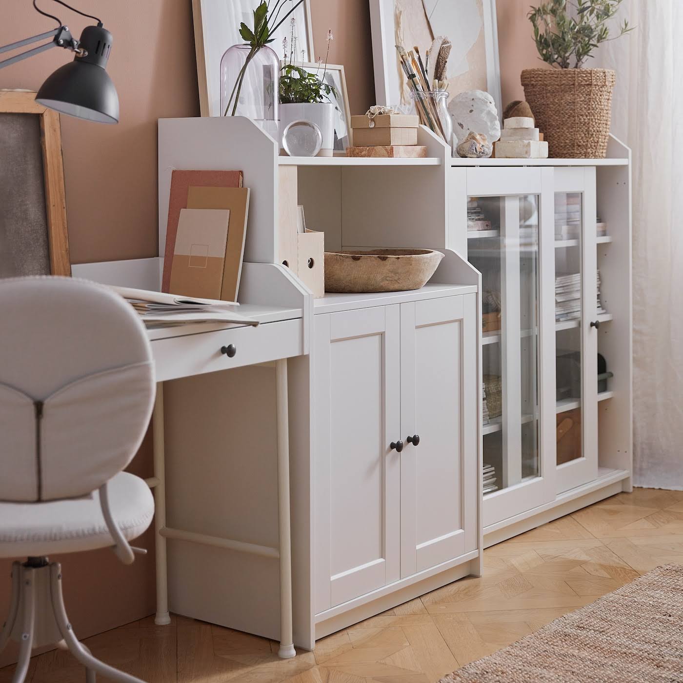 IKEA - HAUGA Cabinet with 2 Doors, White, 27 1/2x45 5/8 00415052