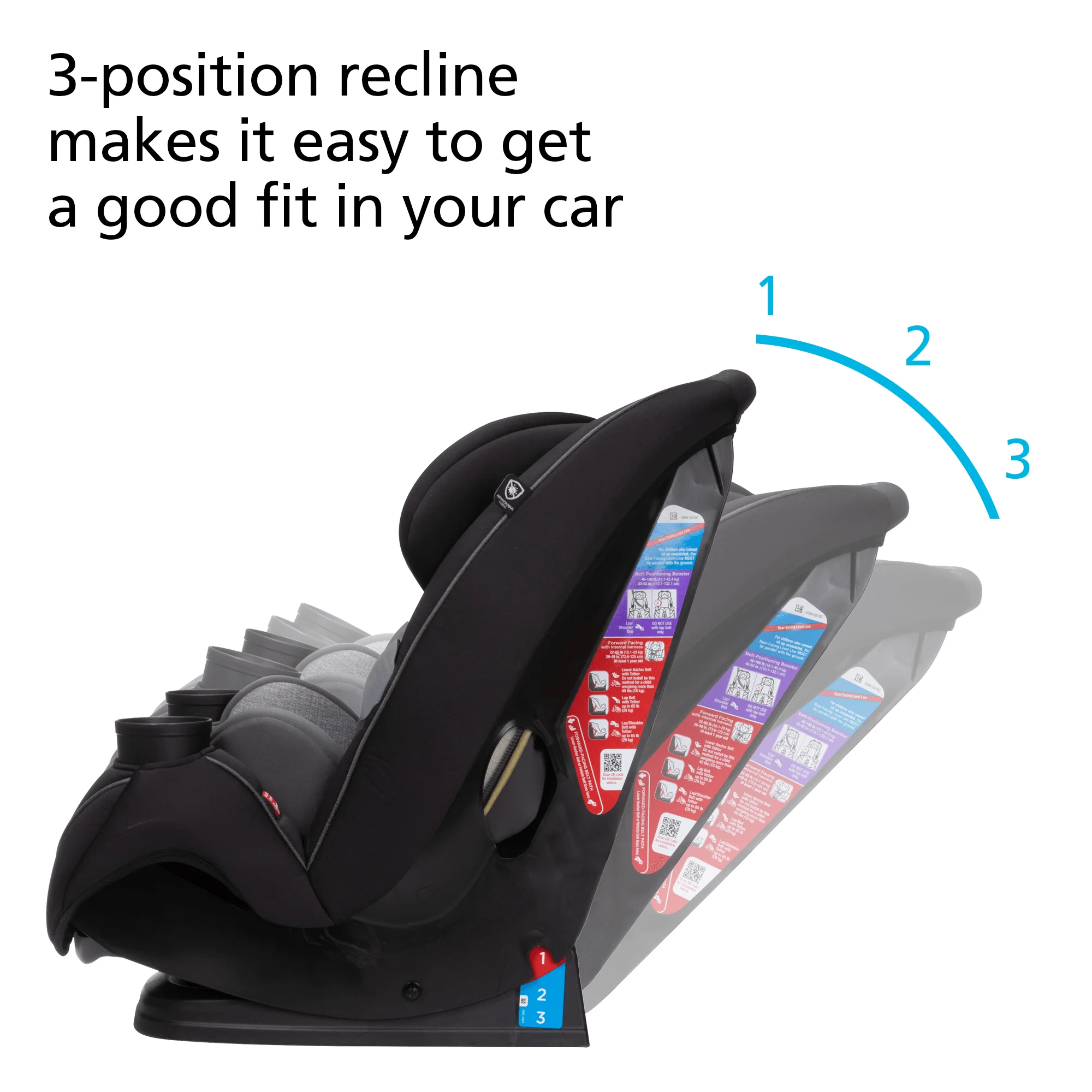 Safety 1st Grow and Go All in One Convertible Car Seat, Everest Pink