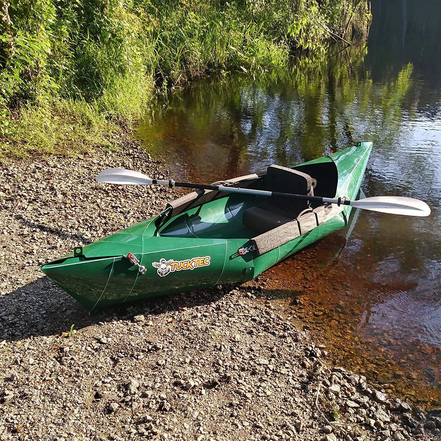 Tucktec Advanced 2020 Model 10 Ft Foldable Kayak Portable Lightweight Canoe Dark Yellow New