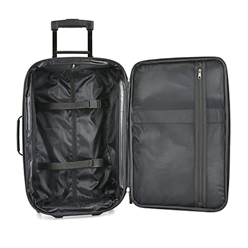 U.S. Traveler Rio Lightweight Carry-On Suitcase 20" Softside Expandable Design, Durable, Business and Travel, Camouflage, Set