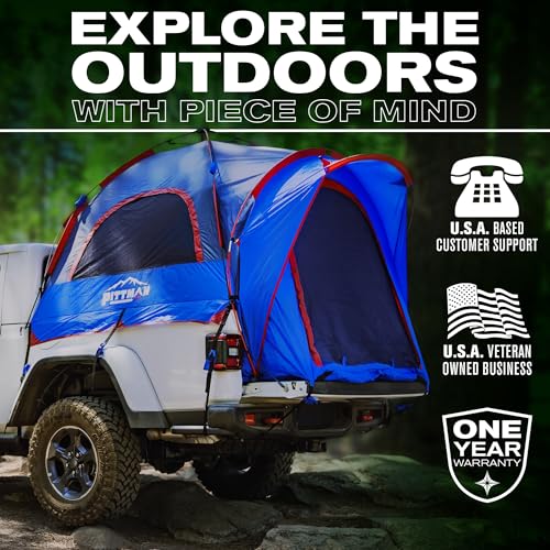 Pittman Outdoors - Truck Bed Tent with EZ up Mechanism - The Ultimate Truck Tent to optimize your Truck Camping Experience