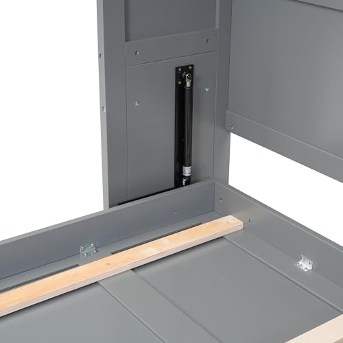 SOFTSEA Queen Size Murphy Bed, Wood Folding Wall Bed for Guestroom Study Office Small Room, Can Be Folding Into A Cabinet, White