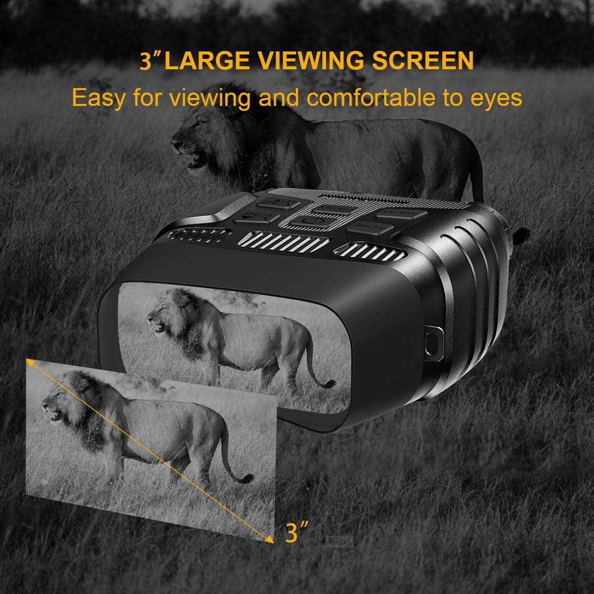 Night Vision Goggles, Night Vision Binoculars for Camping and Hunting, Digital Infrared can Take HD Image & 960p Video from 984ft Total Darkness, with 32G Memory Card and 6 AA Alkaline Batteries
