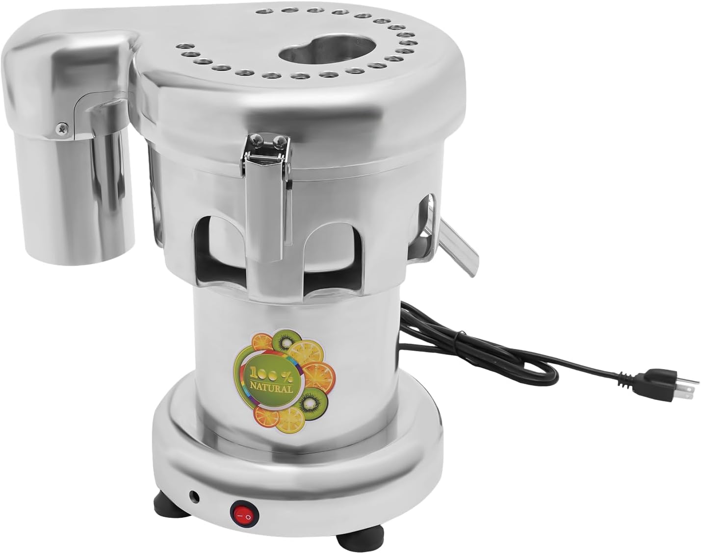 Commercial Juicer Machine 110V 370W Electric Fruit Juicer Machine Stainless Steel Centrifugal Juice Extractor 0-100Kg / Hr Juice Extractor for Nutrient Fruits and Vegetables