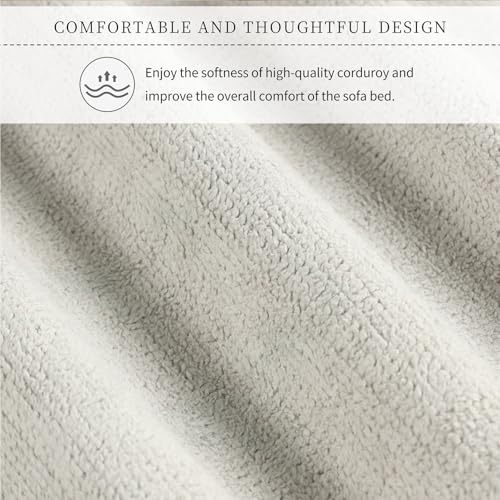 Pull Out Sofa Bed, Loveseat Sleeper, Convertible Soft Cushion Sofa Pull Bed,for Two People to Sit On, 2-in-1 Sofa Bed with Adjustable Backrest, Versatile Sleeper Sofa Bed (Gray)