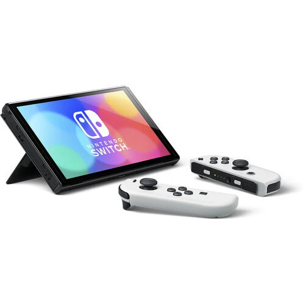 Nintendo Switch OLED White with Donkey Kong Country, 128GB Card, and More
