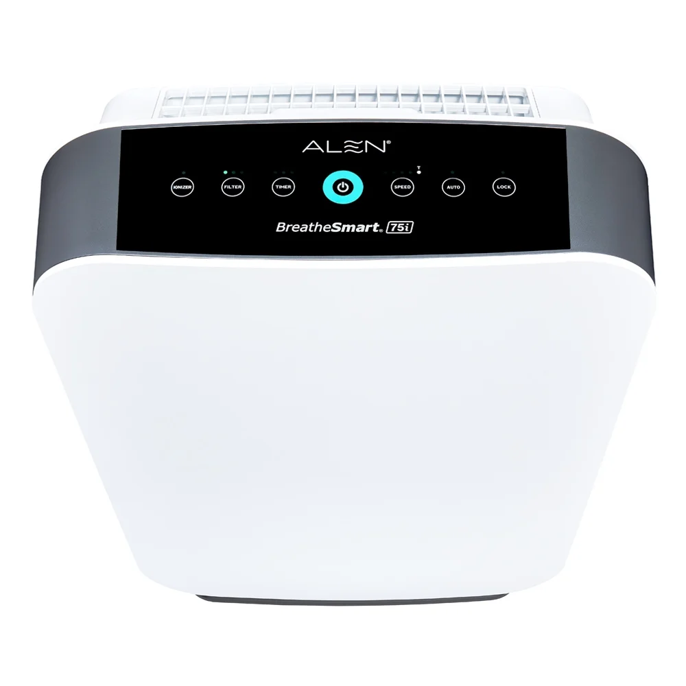 Alen BreatheSmart 75i Air Purifier with Pure, True HEPA Filter for Allergens, Dust, Mold, and Germs – 1,300 SqFt - White