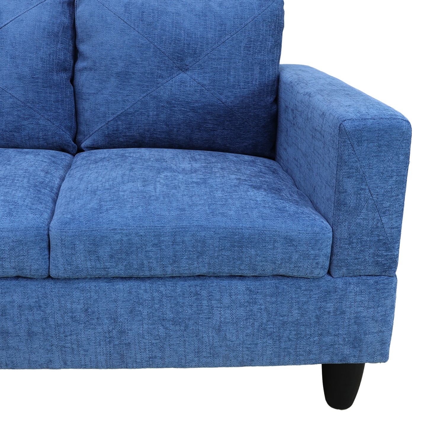 Dubbin Blue Linen 2-Piece Living Room Sofa Set