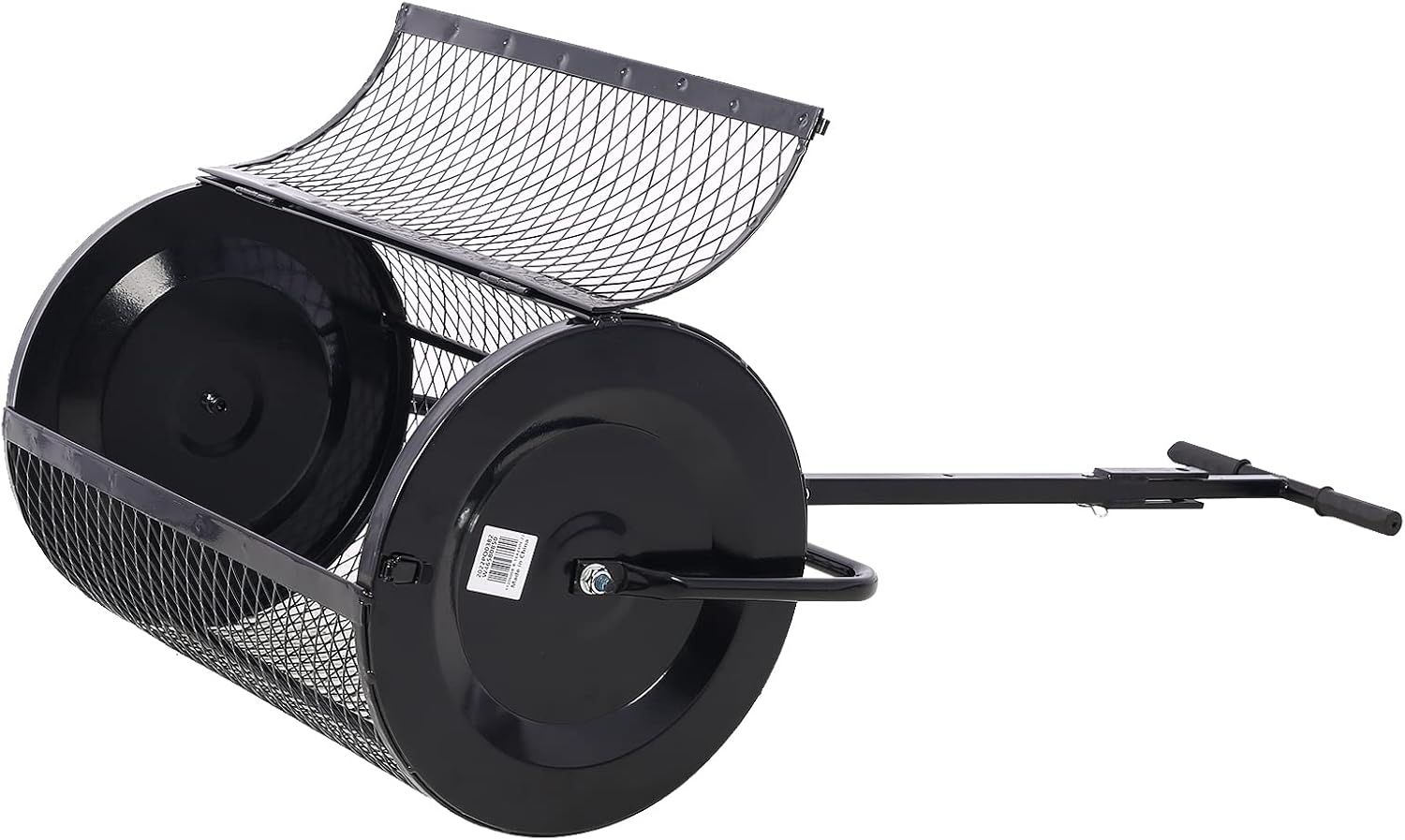 Peat Moss Spreader 36inch,Compost Spreader Metal Mesh,2 in 1 ATV and T Shaped Handle for Planting Seeding,Lawn and Garden Care Manure Spreaders Roller