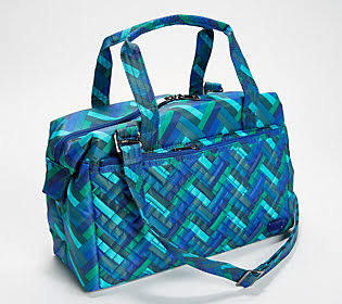 Lug Insulated Tote - Caboose ,HerringboneAqua