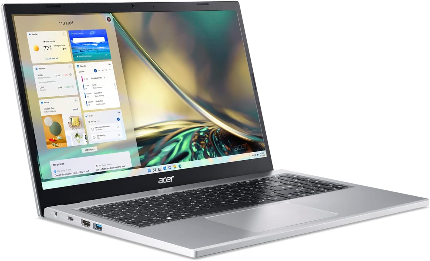 Acer Aspire 3 A315-24PT-R8CY Slim Laptop | 15.6" Full HD IPS Touch Display | AMD Ryzen 5 7520U Quad-Core Processor | AMD Radeon Graphics | 8GB LPDDR5 | 512GB NVMe SSD | Wi-Fi 5 | Windows 11 Home