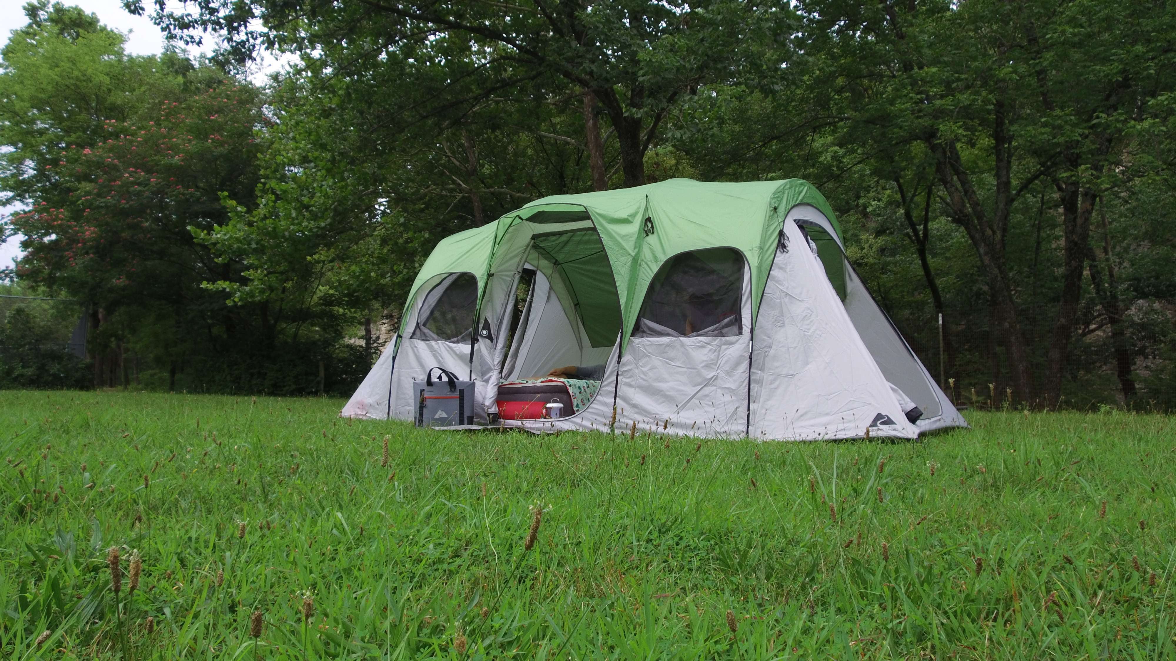 Ozark Trail 8 Person, Clip & Camp Family Tent, 16'  x 8 ' x 78, 23.81 lbs.