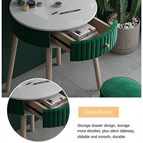Dressing Table Single Luxury Makeup Table with Mirrorc Dressing Table for Bedroom Furniture Modern Mini Dresser Makeup Vanity Desk(D)