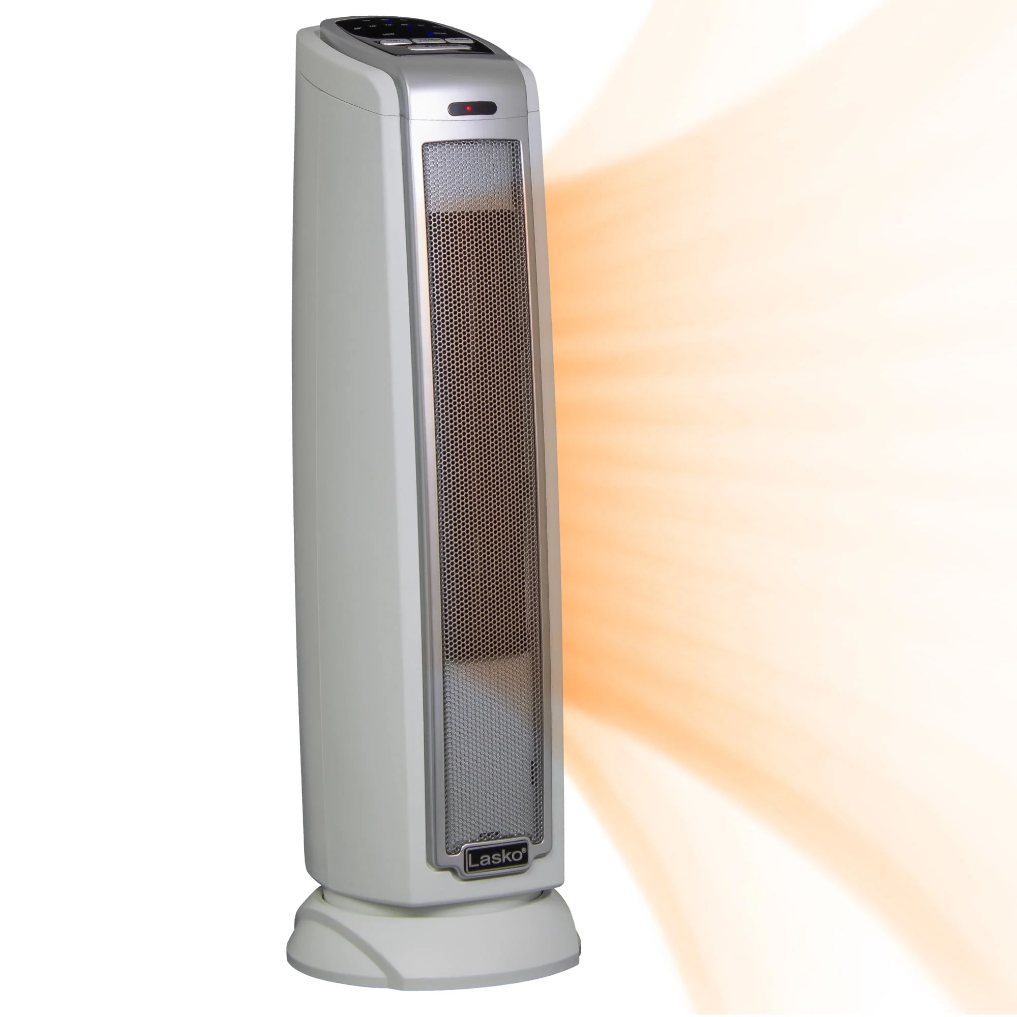 Lasko 22.5 1500W Electric Oscillating Ceramic Tower Space Heater with Remote, Black, 5790, New