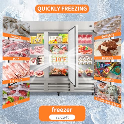 CHUMART Commercial Freezer Refrigerator