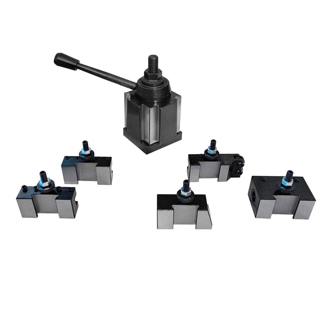 All Industrial 47026 OXA Tool Post Set 6-9 Swing Mini Quick Change CNC Lathe Holder Wedge - Shop Hardware Tools Online Store