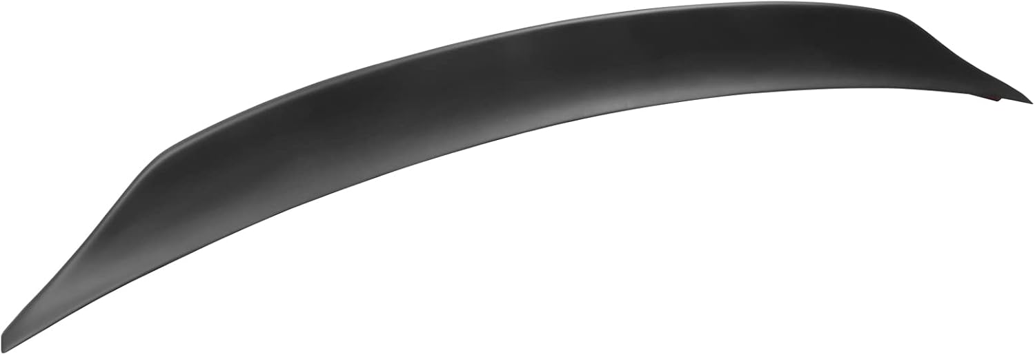 Rear Trunk Spoiler Compatible With 2013-2015 Honda Civic Sedan, IKON DUCKBILL V2 Style Unpainted PP Trunk Deck Lip Wing by IKON MOTORSPORTS