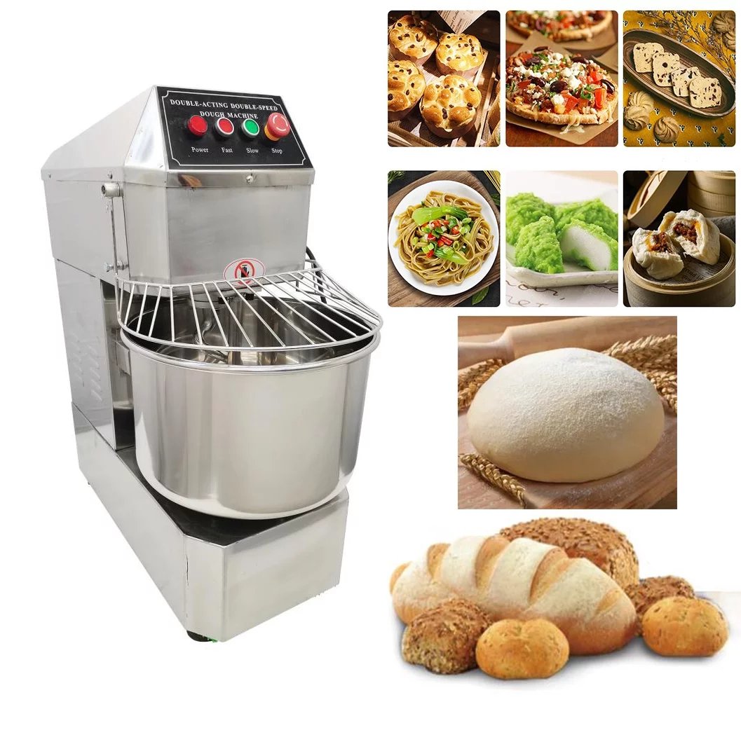 Techtongda 20 QT Dough Food Mixer Dough Kneading Machine Electric Flour Mixer Dough Maker Double Action Double Speed